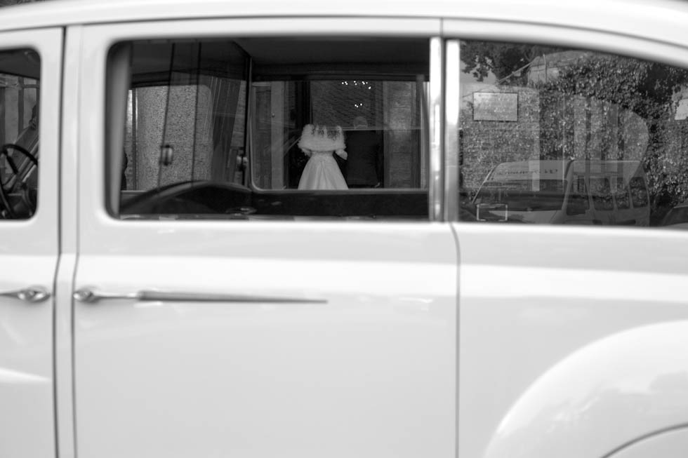 Bride Walking Into Church