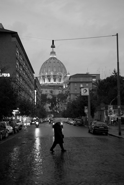 022 Man Walking Outside Vatican